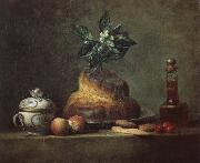 Jean Baptiste Simeon Chardin Round cake Germany oil painting artist
